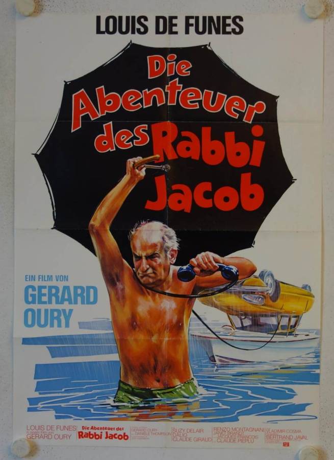 Die Abenteuer des Rabbi Jacob originales deutsches Filmplakat